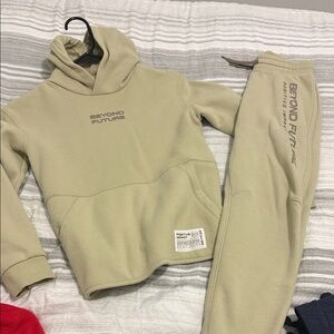 H&M Kids Tan Hoodie and Joggers Set